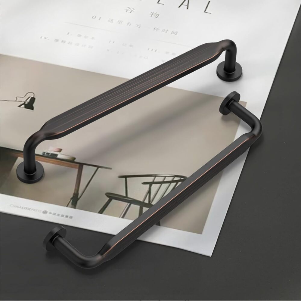 9 Pack of Amerdeco Oil Rubbed Bronze Cabinet Pulls with Screws